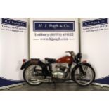 Gilera 125 Tourer motorcycle. 1949. 125cc Engine No. 16439 Good compression. Reg. 729 UXU. V5