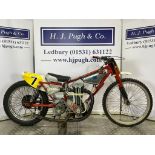 Hagon JAP grasstrack motorcycle. 1960s. 500cc. Engine No. JOS/D/77293/4 Engine turns over. Has