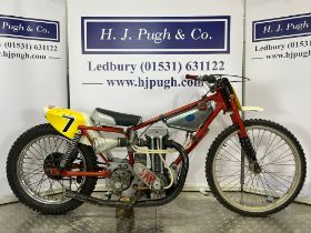 Hagon JAP grasstrack motorcycle. 1960s. 500cc. Engine No. JOS/D/77293/4 Engine turns over. Has