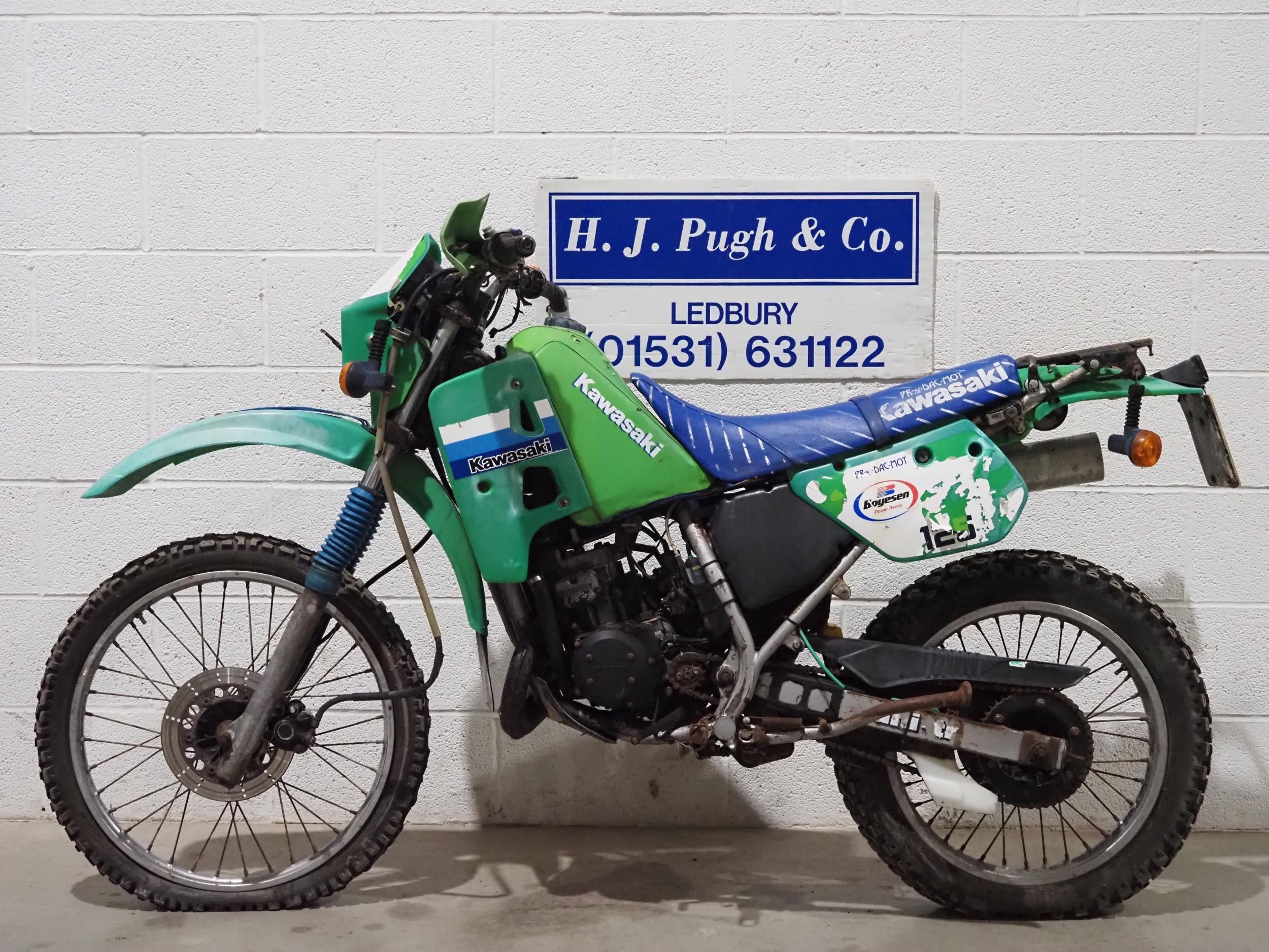 Kawasaki MX125 motocross bike project. Frame No. MX125B-001390 Engine No. MX125AE003266 Has been - Image 6 of 6