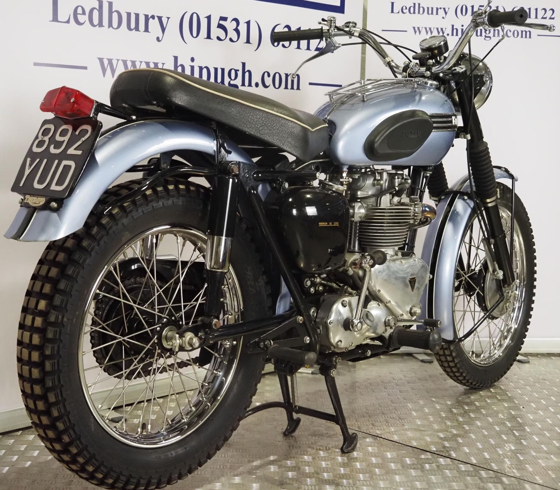 Triumph TR6 Trophy motorcycle. 1956. 650cc Frame No. 81764 Engine No. TR6 81764 Engine turns over - Image 4 of 9