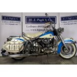 Harley Davidson Duo Glide motorcycle. 1958. 1200ccEngine No. 58FLH6572Runs and rides. Fitted with