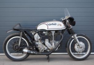 Norton OHC Featherbed Special motorcycle. 1959. 500cc. Frame No.Engine No.Engine turns over with