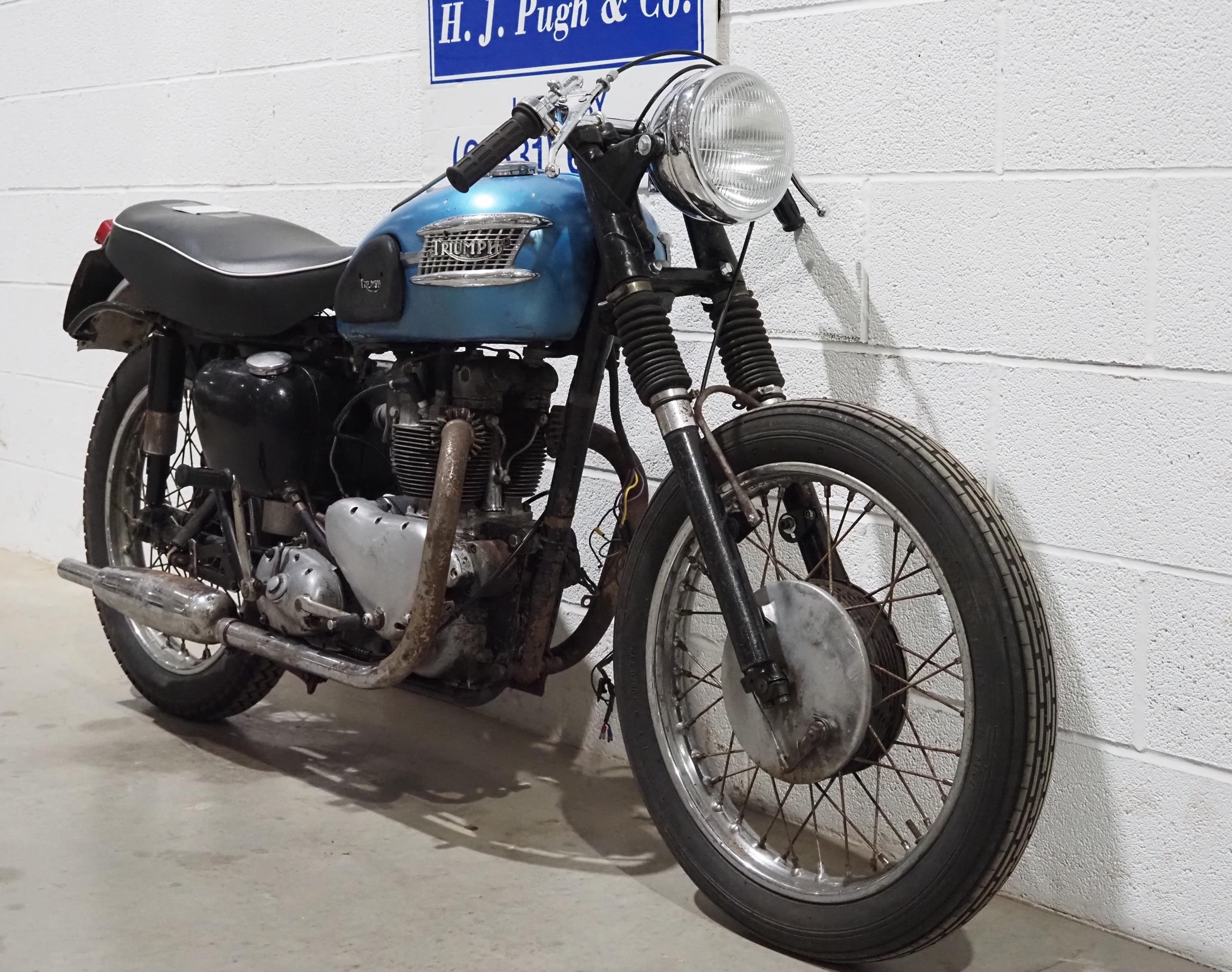 Triumph Tiger 100 motorcycle project. 1958. 498cc. Frame No. 014659 Engine No. T10077574 No docs. - Image 2 of 6