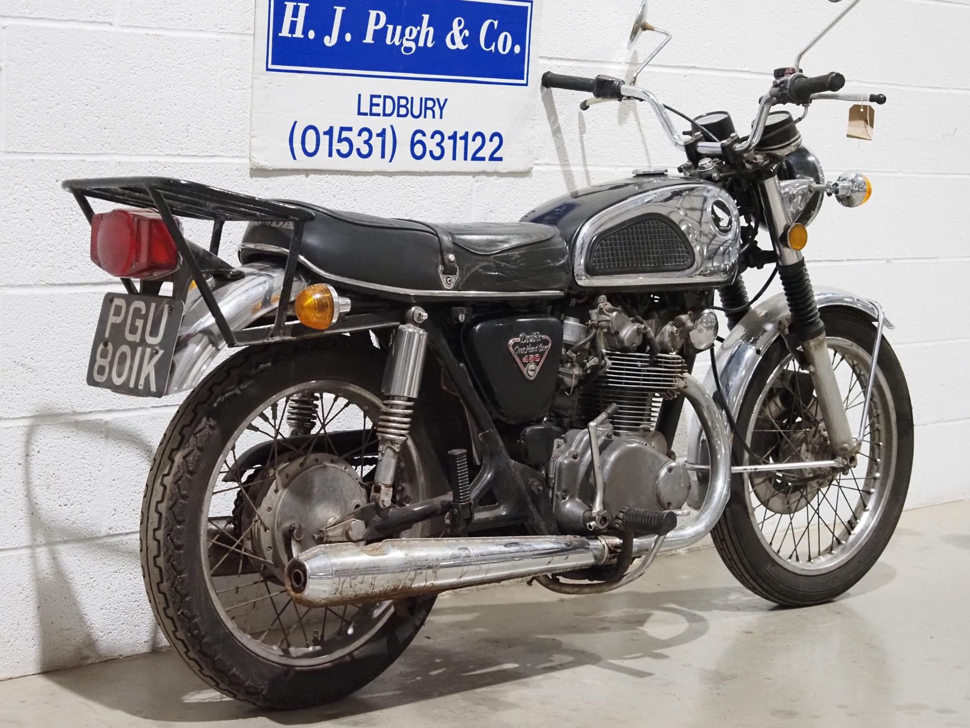 Honda 450KS motorcycle. 1972. 444cc. Frame No. CB450E5002090 Engine No. CB450E5002050 Engine turns - Image 3 of 6