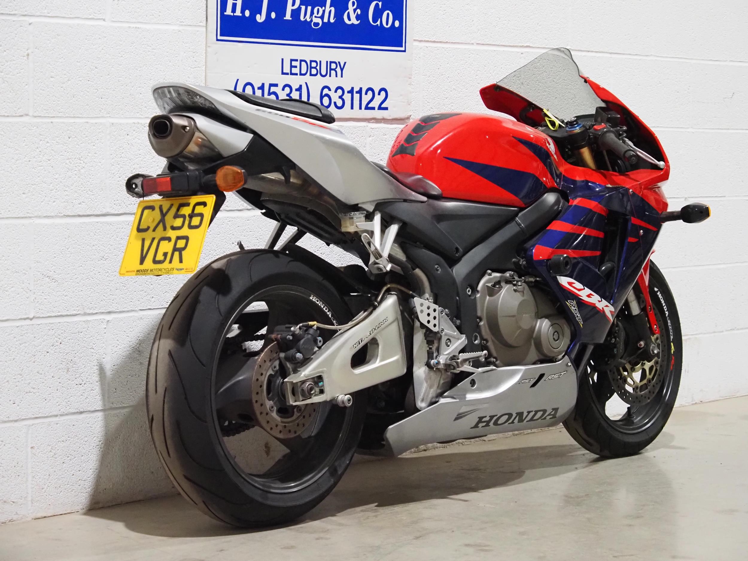 Honda CBR600 RR motorcycle. 2006. 599cc. Frame No. JH2PC37A45M209433 Engine No. PC37E2328092 Runs - Image 3 of 9