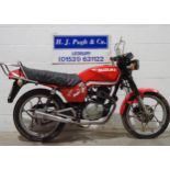 Suzuki GS125 motorcycle. 1990. 124cc. Runs and rides but may require some recommissioning. MOT until