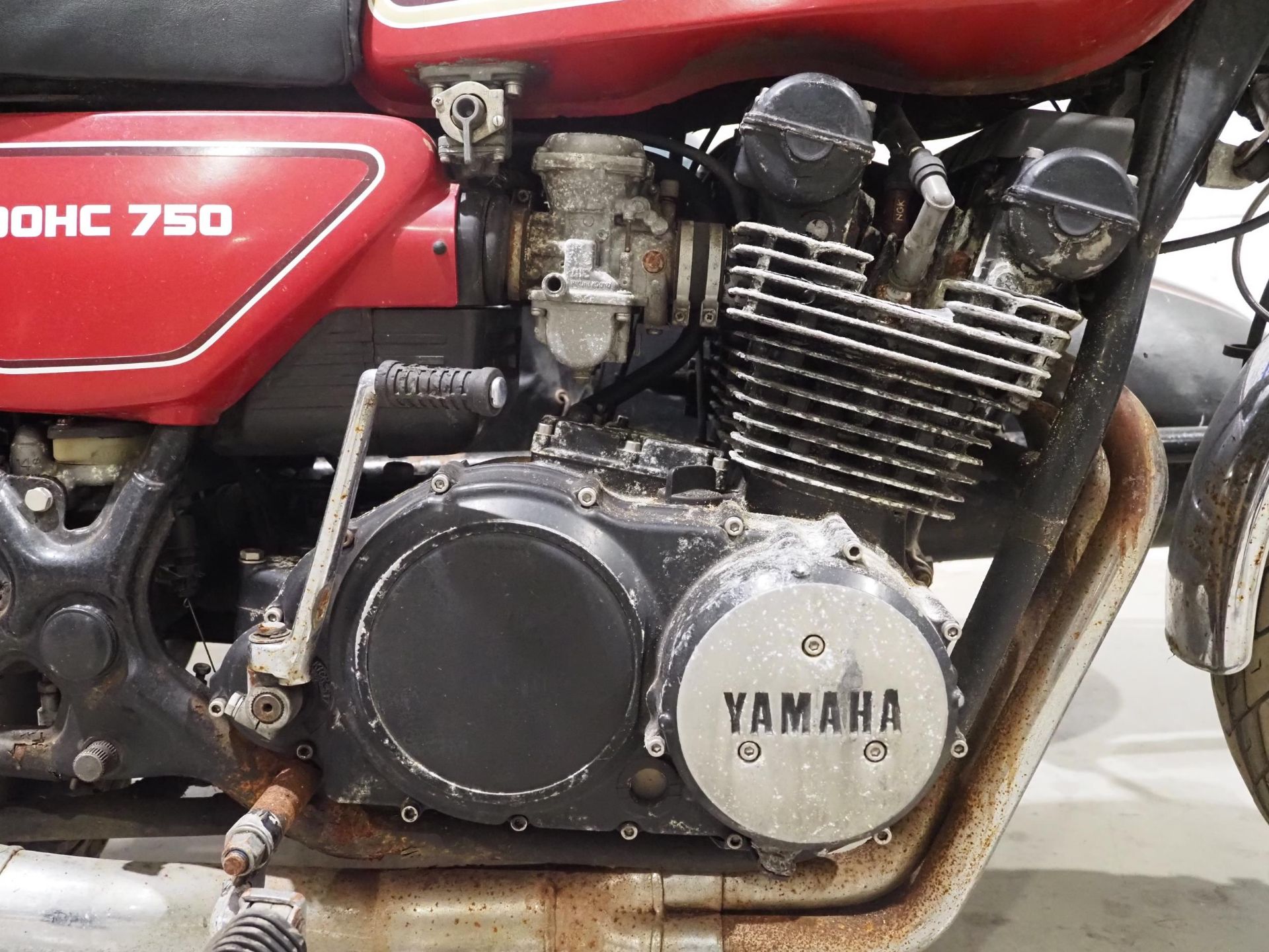 Yamaha XS750 sidecar outfit. 1978. 747cc Engine No. 1T5-104392 Has been stood for some time so - Image 8 of 8