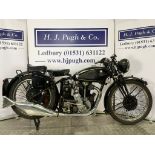 Velocette KSS motorcycle. 1947. 350cc. Frame No. 7331 Engine No. KSS 10703 Runs and rides but will