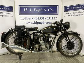 Velocette KSS motorcycle. 1947. 350cc. Frame No. 7331 Engine No. KSS 10703 Runs and rides but will