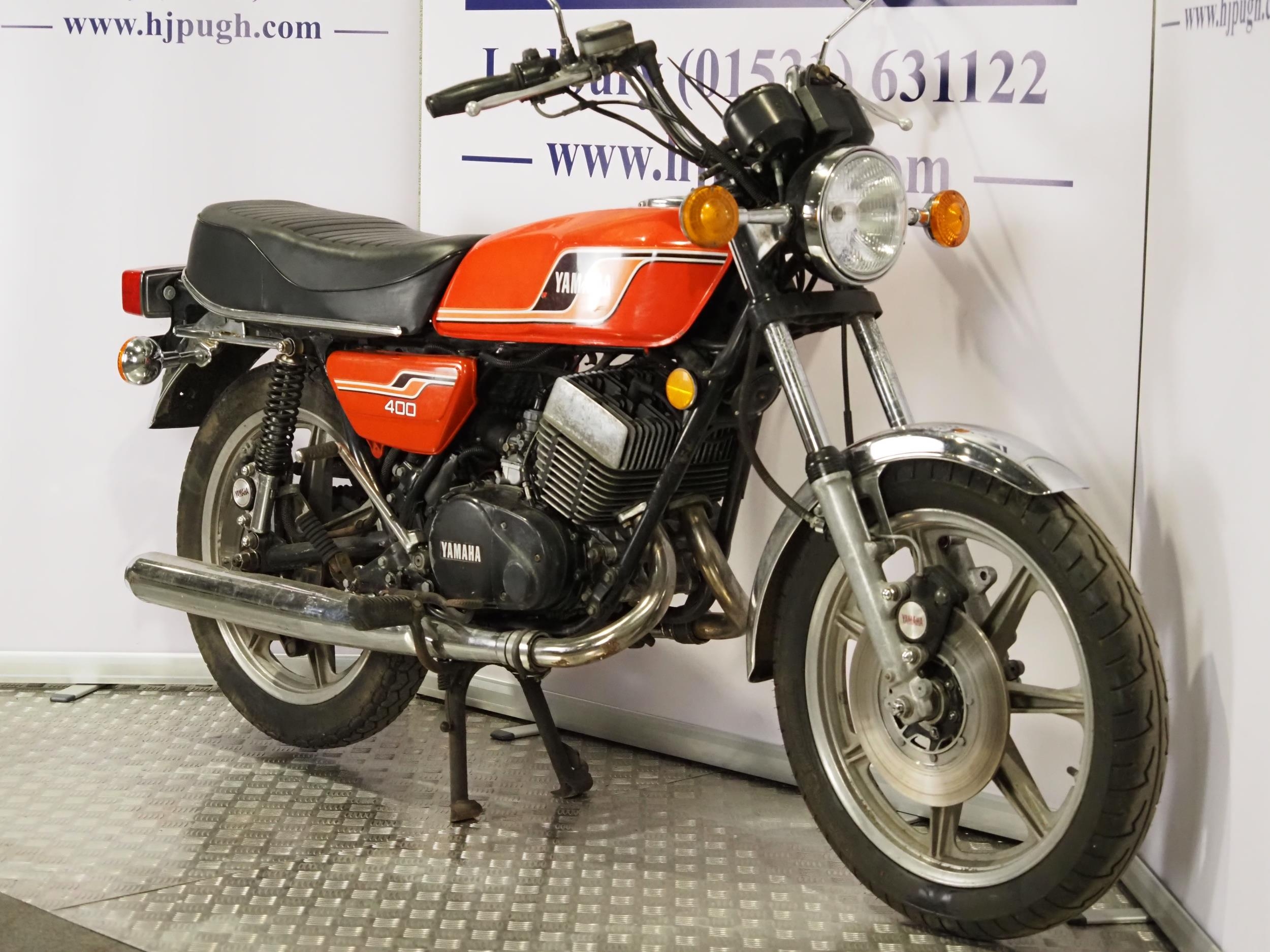 Yamaha RD400 motorcycle. 1976. 399cc. Frame No. 1A1008827 Engine No. 1A1-308468 Runs and rides. - Image 2 of 6