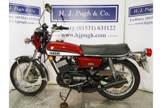 Yamaha RD350 motorcycle. 1972. 350cc. Frame No. 351108463 Engine No. 351108463 Runs and rides. MOT - Image 7 of 7