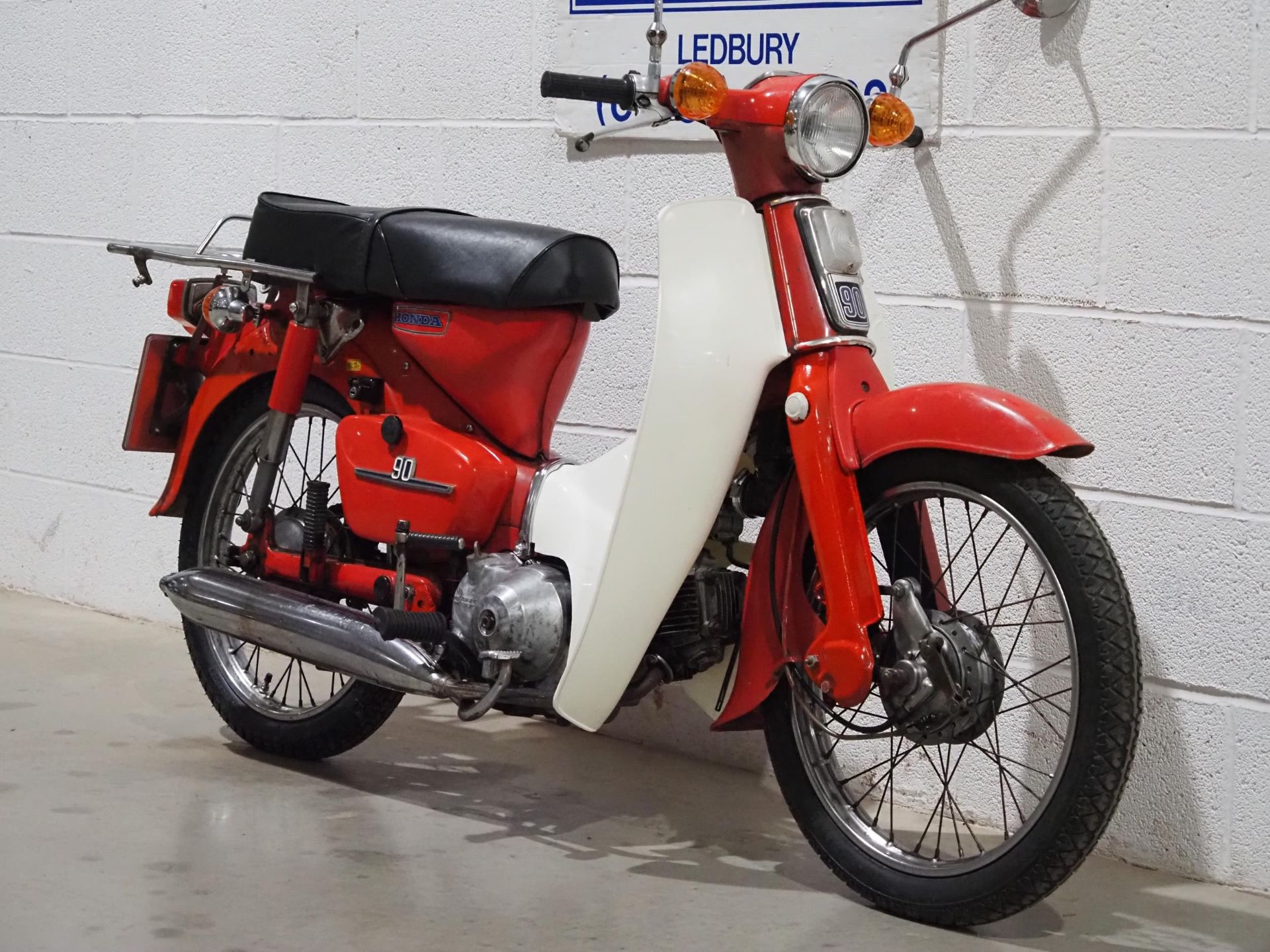 Honda C90 moped. 1977. 90cc. Runs but will need recommissioning as has been stored for some time and - Image 2 of 6