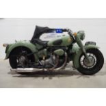 Sunbeam S7 sidecar outfit. 1950. 487cc Frame No. S7 3193 Engine No. S813294 Runs and rides, starts