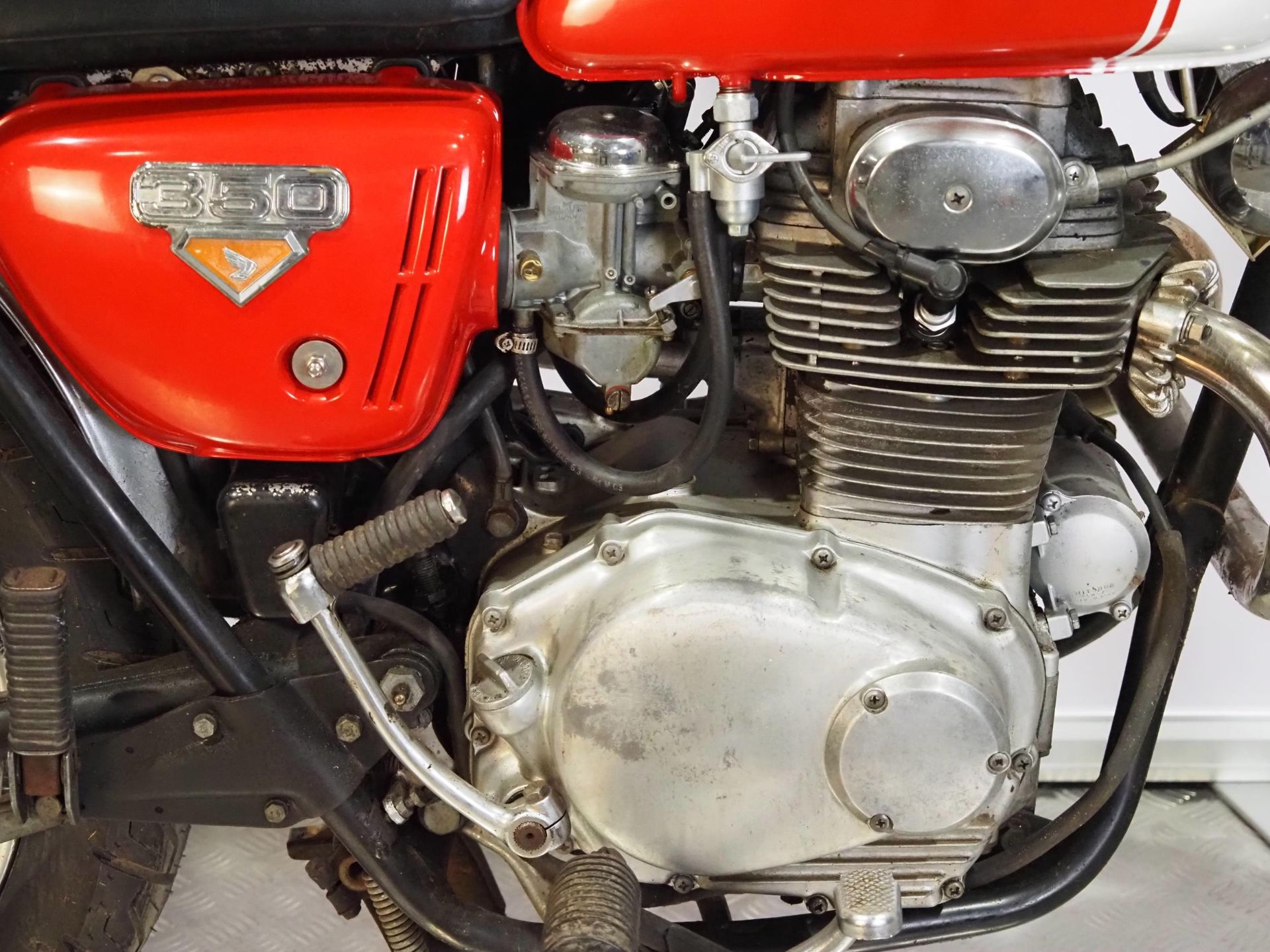 Honda CL350 motorcycle. 1973. 350cc. Frame No. CL350-5025393 Engine No. CL350E-5057487 Engine - Image 4 of 6