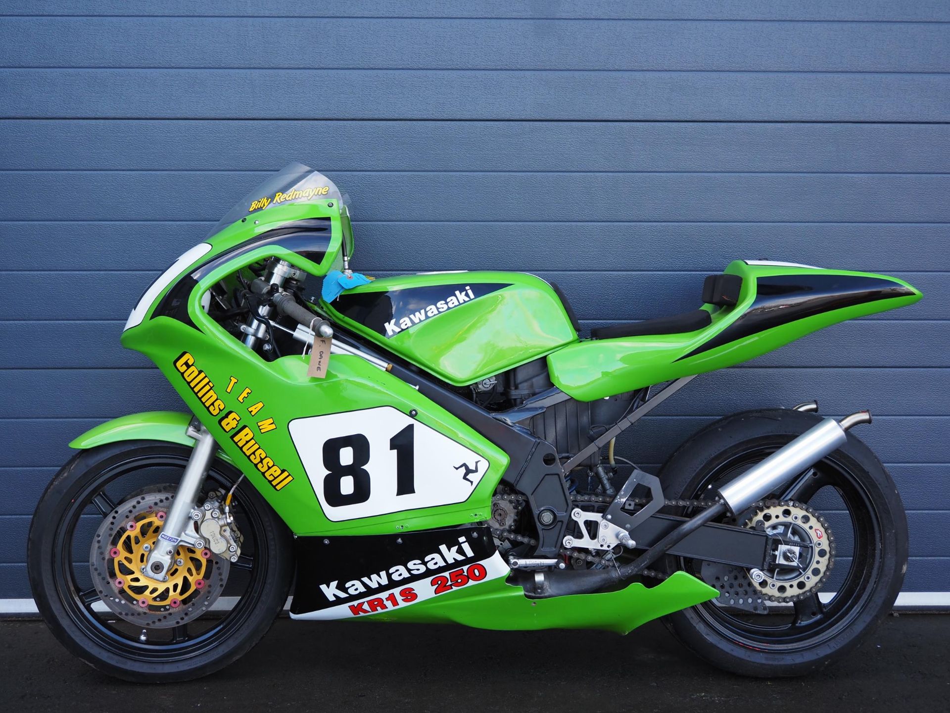 Kawasaki KR1-S 250 F2 motorcycle. 1992 This bike was ridden by Billy Redmayne at the 2015 Classic F2 - Image 7 of 8