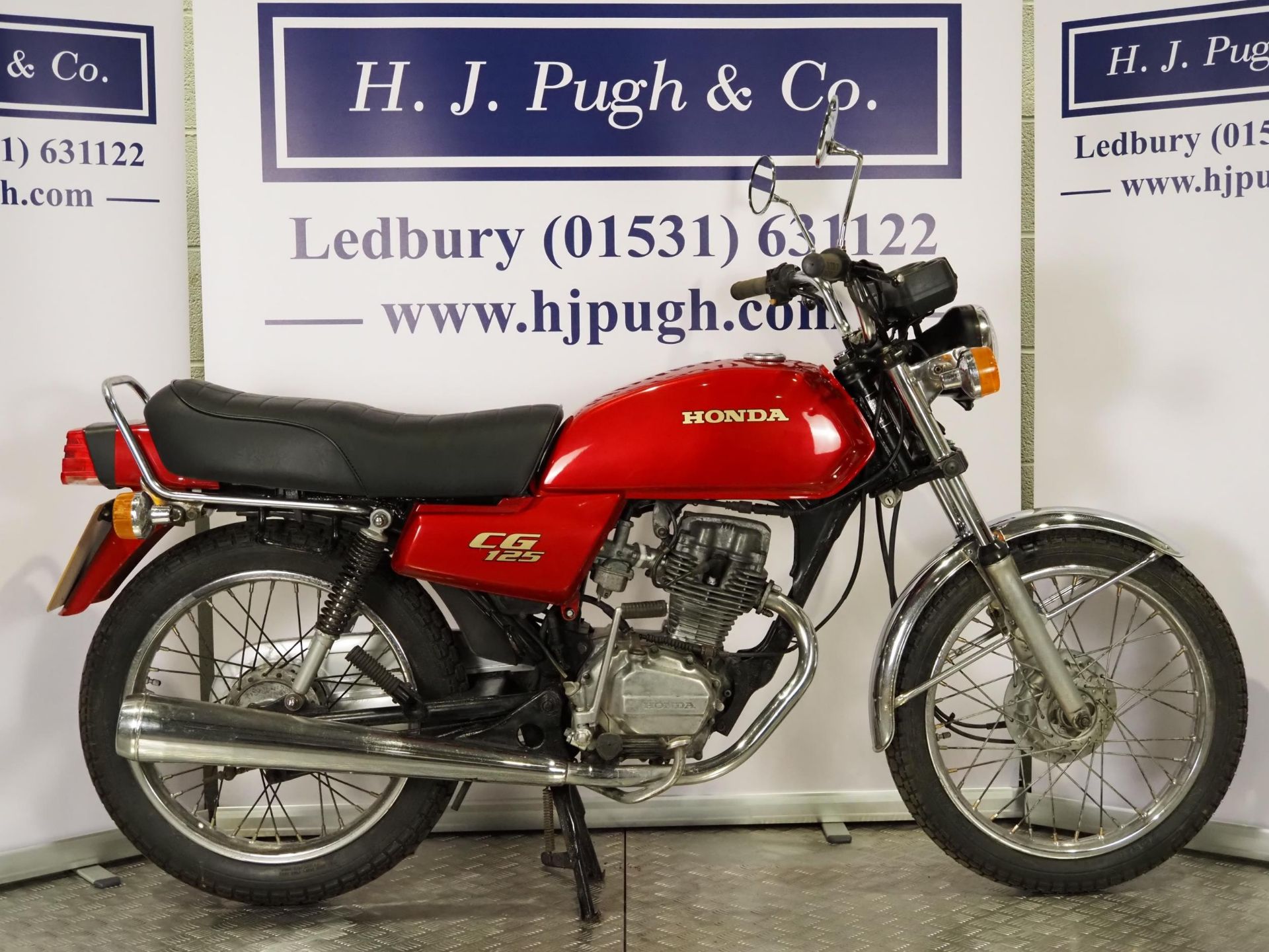 Honda CG125 motorcycle. 1997. 124cc. Frame No. 9C2JC1821TR011459 Engine No. CG125RE8106258 Runs