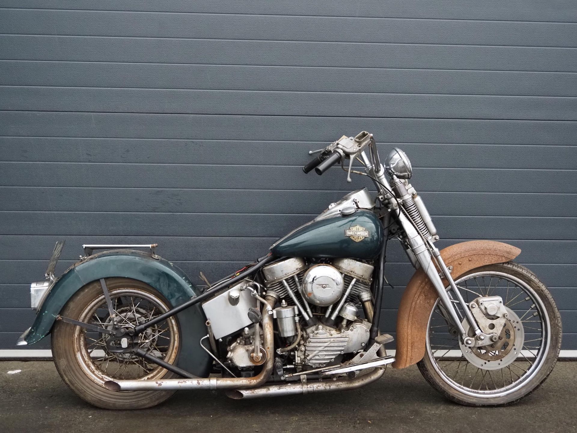 Harley Davidson Panhead motorcycle project. 1200cc. 1948. Frame No. SABTVR03931192176 Engine No.