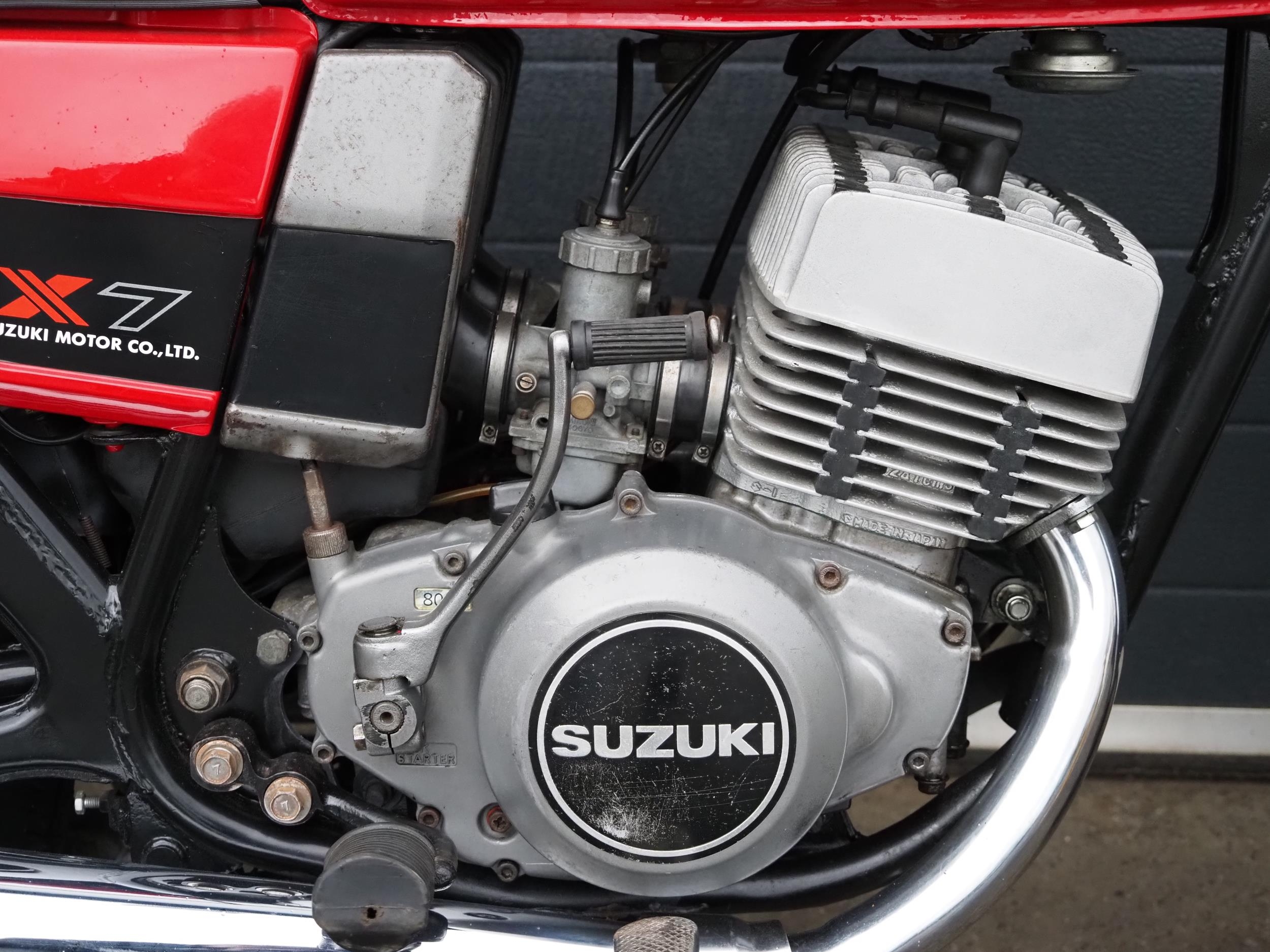 Suzuki X7 249cc. 1979. Frame No. GT2502-508028 Engine No. 111252 Runs and rides. Needs light - Image 5 of 6