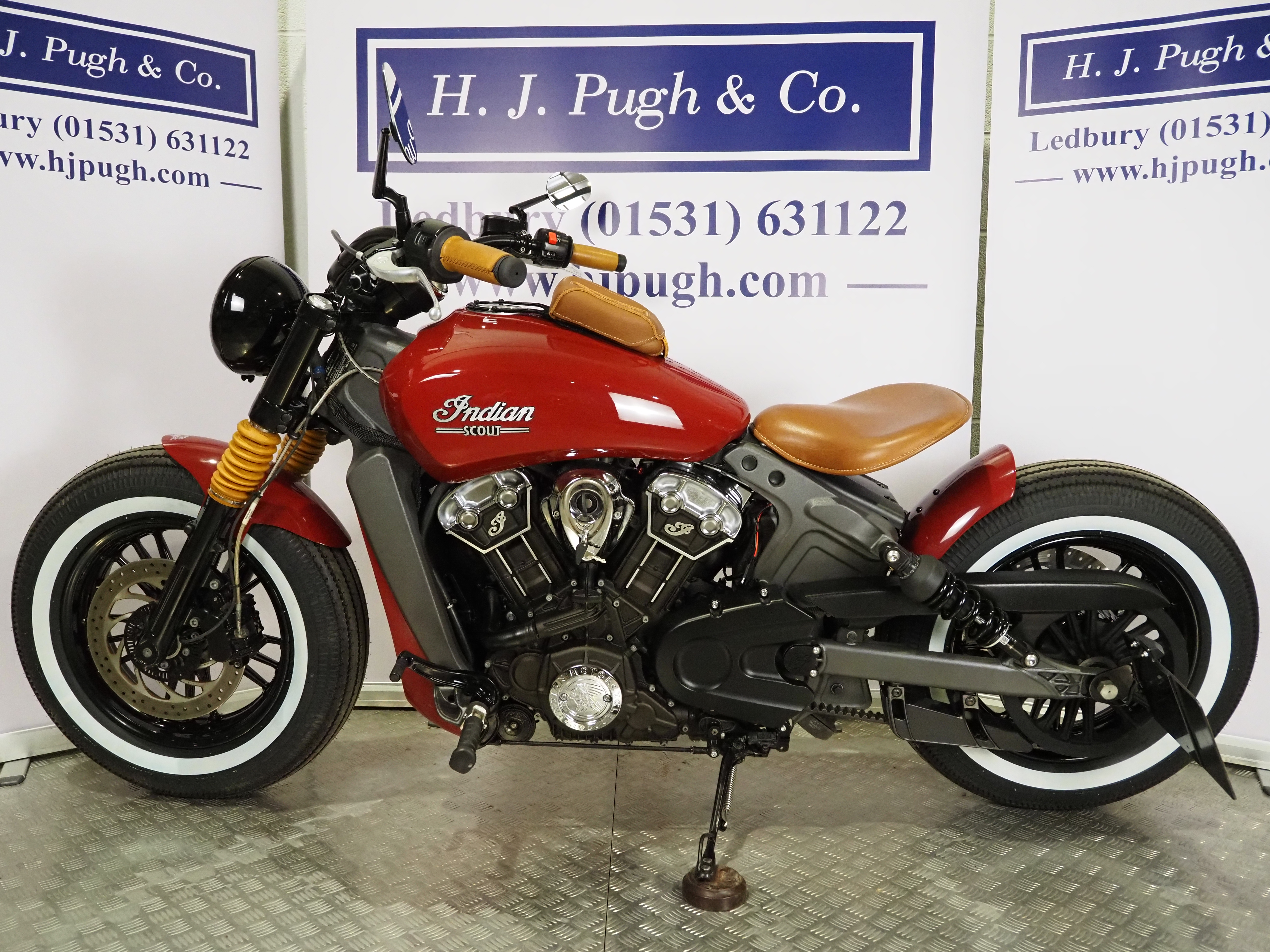 Indian Scout bobber motorcycle. 2016.1133ccFrame No. 56KMSA006G3110975Engine No. 0120530803541Runs - Image 10 of 10