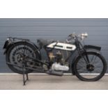 Triumph Model P flat tank motorcycle. 1926. Frame No. 925885Engine No. 209862 G0REngine turns