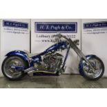 All American custom chopper motorcycle. 2008. 1640ccFrame No. AABDE14031964Engine No.