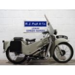 Velocette LE200 motorcycle. 1952. 192cc. Frame No. 12930 Engine No. 14393 Runs and rides. With water