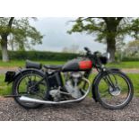 Excelsior Manxman motorcycle. 1939. 350cc. Frame No. JM85 Engine No. CXC135 Runs and rides but not