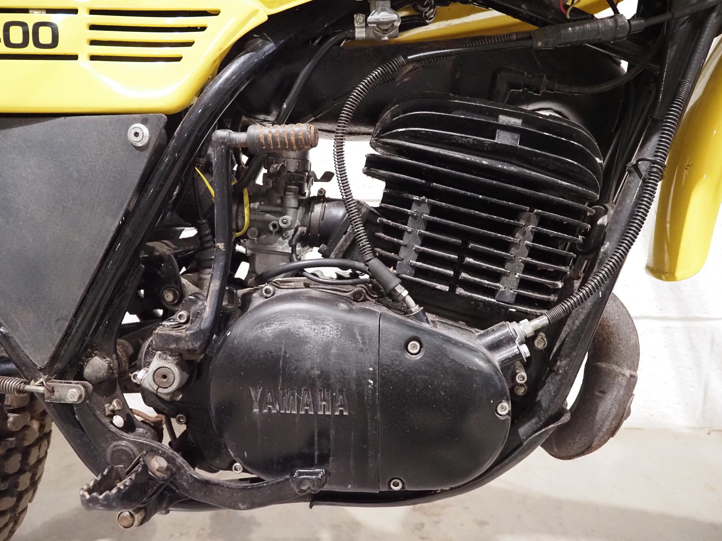 Yamaha DT400 trail motorcycle. 1977. 398cc Runs and rides. Reg. TJA 380R. Part of V5. Keys - Image 5 of 7
