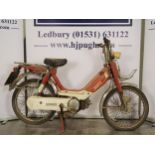 Honda PA50 Camino DX moped project. 49cc Engine turns over. Comes with Haynes workshop manual.