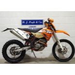 KTM EXC-F 250 enduro bike. 2011. 250cc. Frame No. VBKRFA403BM154895 Engine No. 0177048188 Runs and