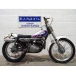 Yamaha TY250 trials motorcycle. 250cc Frame No. 434-013549 Engine No. 434-013549 Runs and rides.