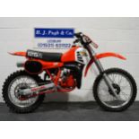 Honda CR125R Enduro motorcycle. 1981 Frame No. JE0107B0204467 Engine No. JE01E294044 Last ridden