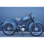 Rene Gillet motorcycle. 1957. 125cc. Frame No. 50876Reg. 820 XVC. V5.