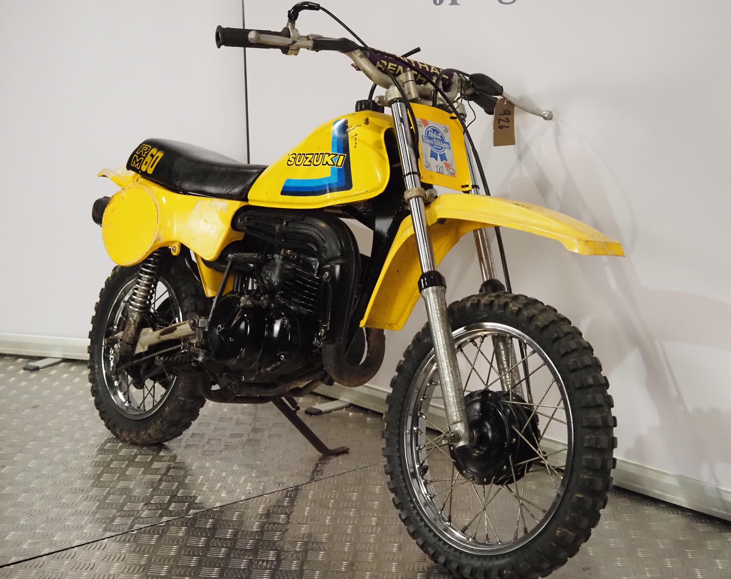 Suzuki RM60 childs scrambler. 1981. Frame No. RM60 -100061 Engine No. RM60-100149 Engine turns - Image 3 of 6