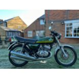 Kawasaki KH400 motorcycle. 1977. 401cc. Frame No. S3F-29604 Engine No. S3E029732 UK supplied bike.
