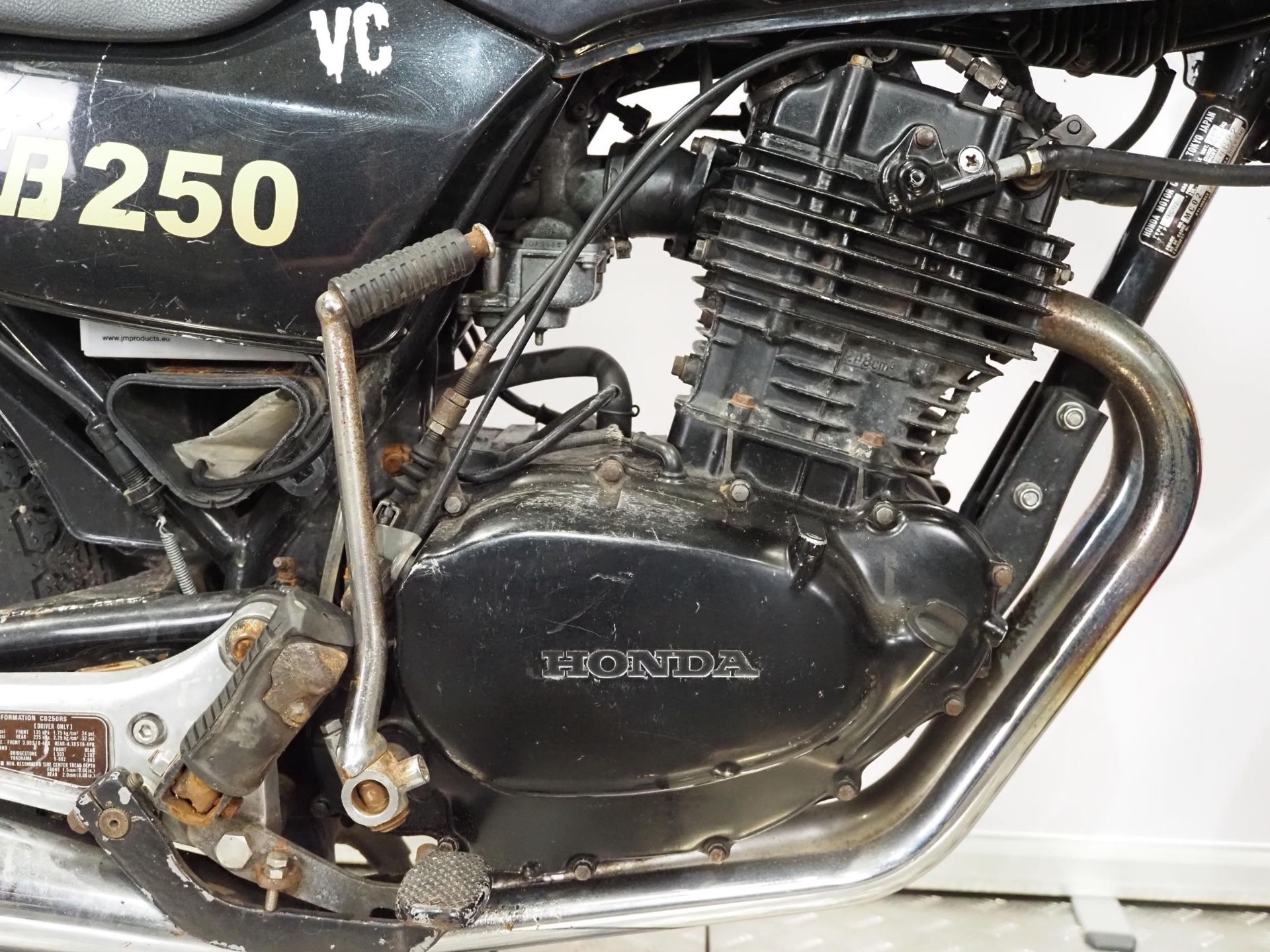 Honda CB250 motorcycle project. 1982. 248cc Frame No. MC02-2019622 Engine No. MC02E-2019661 Part - Image 4 of 6