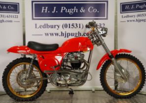 Rickman Metisse Triumph trials motorcycle. Frame No. 2774 Engine No. TR6C DU57551 Runs and last