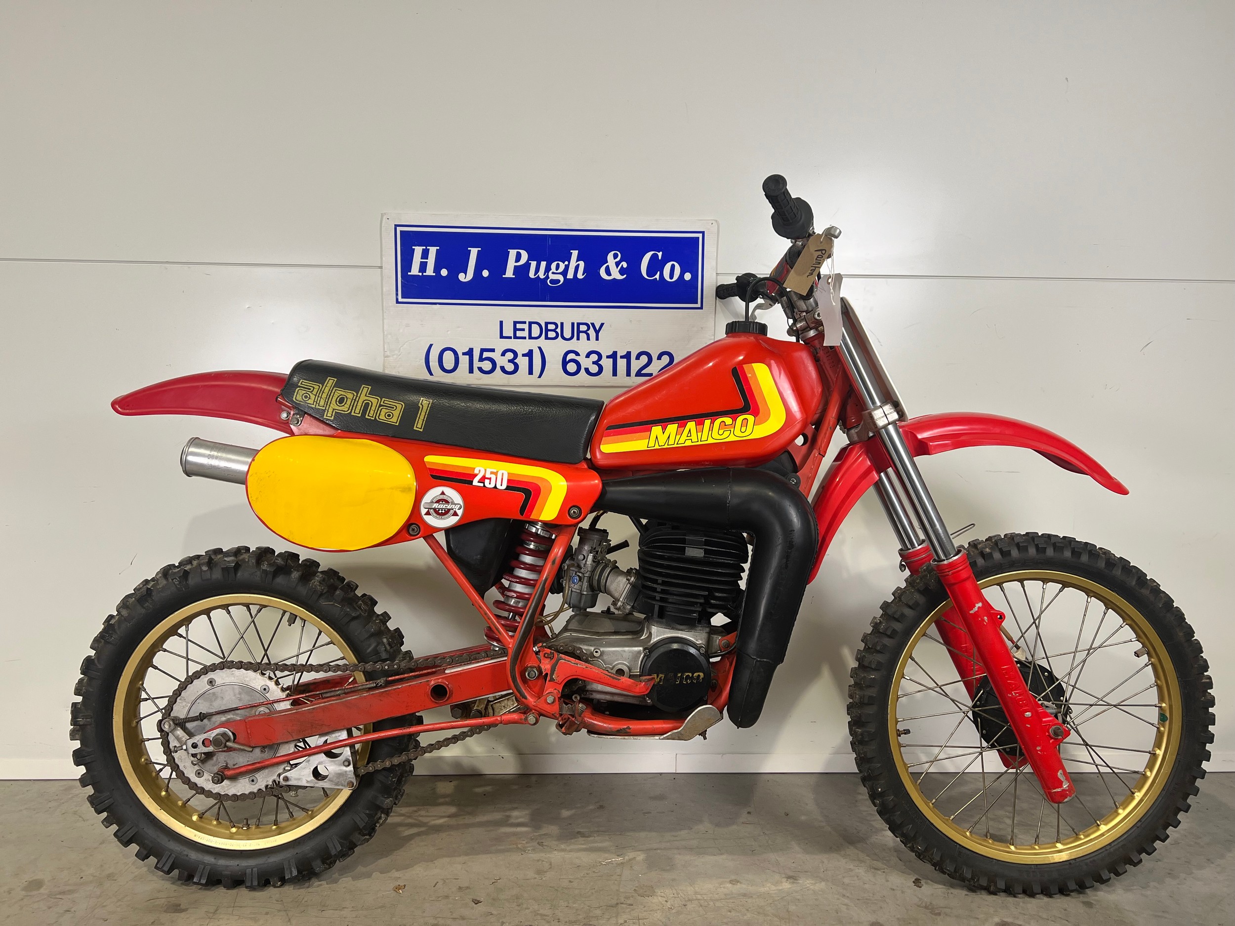 Maico MC250 motocross bike. 1982. 250cc. Frame No. 3531223 Engine No. MT3531165 Runs but requires