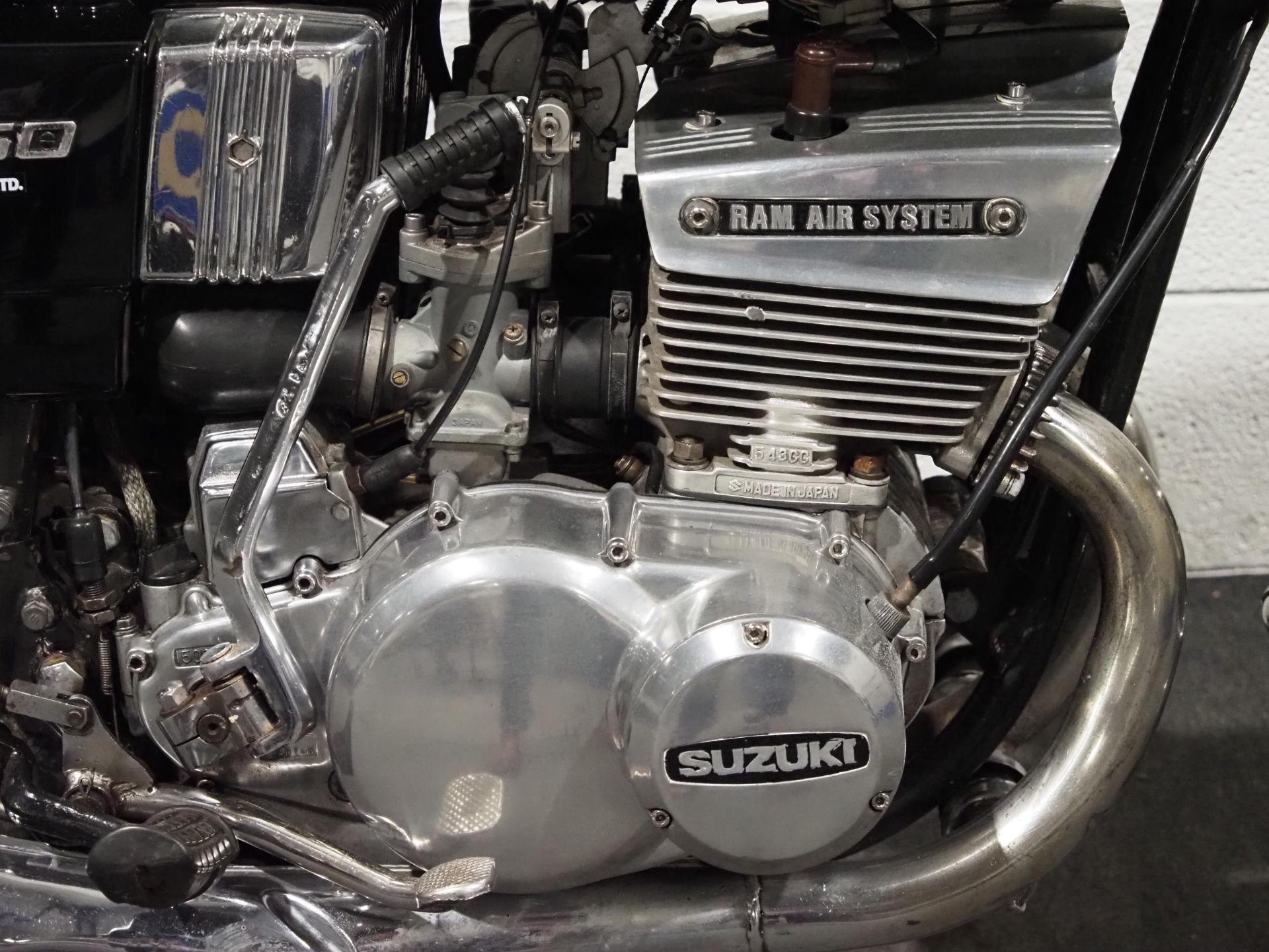 Suzuki GT550 motorcycle. 1976. 544cc. Frame No. 43210 Engine No. 45298 Out of private collection, - Image 3 of 9