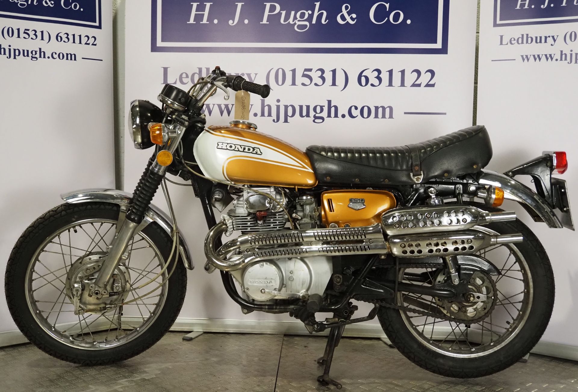Honda CL350 motorcycle. 1971. 325ccRuns and rides. New tyres and tubes, new battery, carburettors - Image 6 of 6