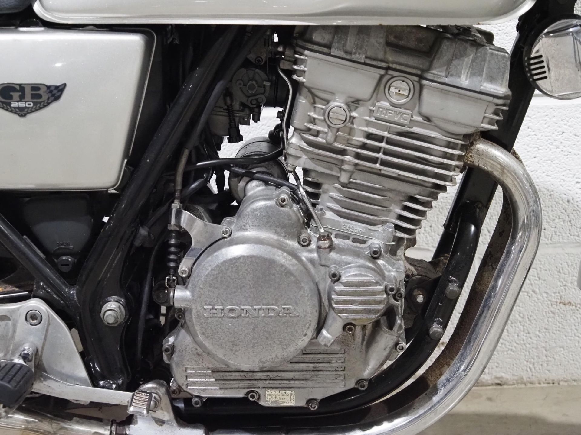 Honda Clubman GB250 motorcycle. 1985. 249cc. Frame No. MC10-1400792 Engine No. MC10E-1500494 Reg. - Bild 4 aus 6