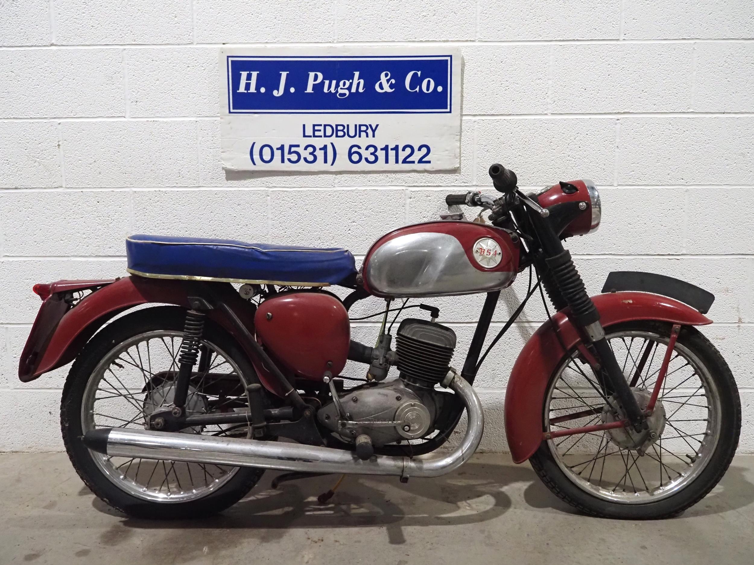 BSA Bantam B175 motorcycle project. 175cc Frame No. PD04319 Engine No. PD04319 Has been dry stored