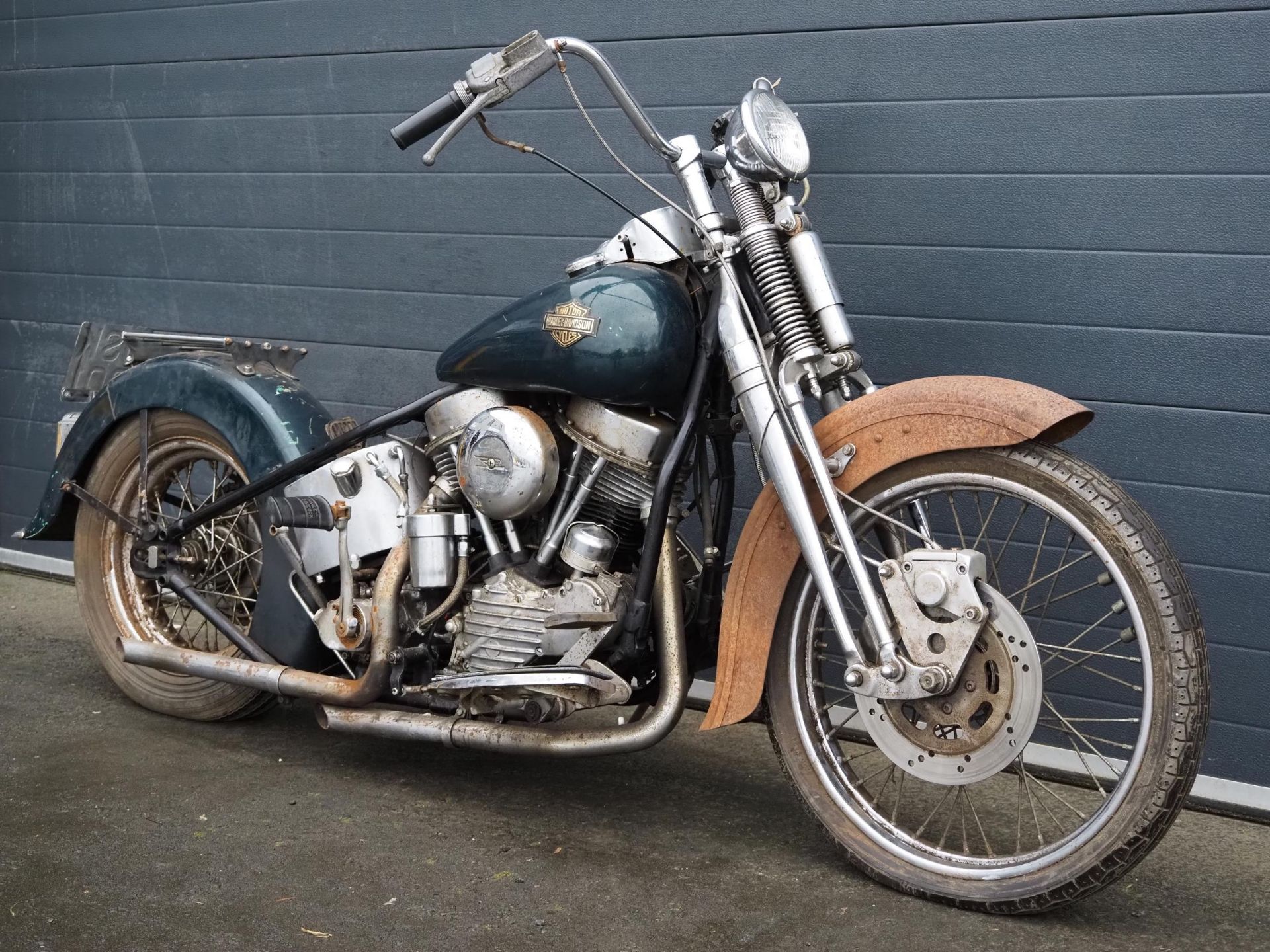 Harley Davidson Panhead motorcycle project. 1200cc. 1948. Frame No. SABTVR03931192176 Engine No. - Bild 2 aus 6