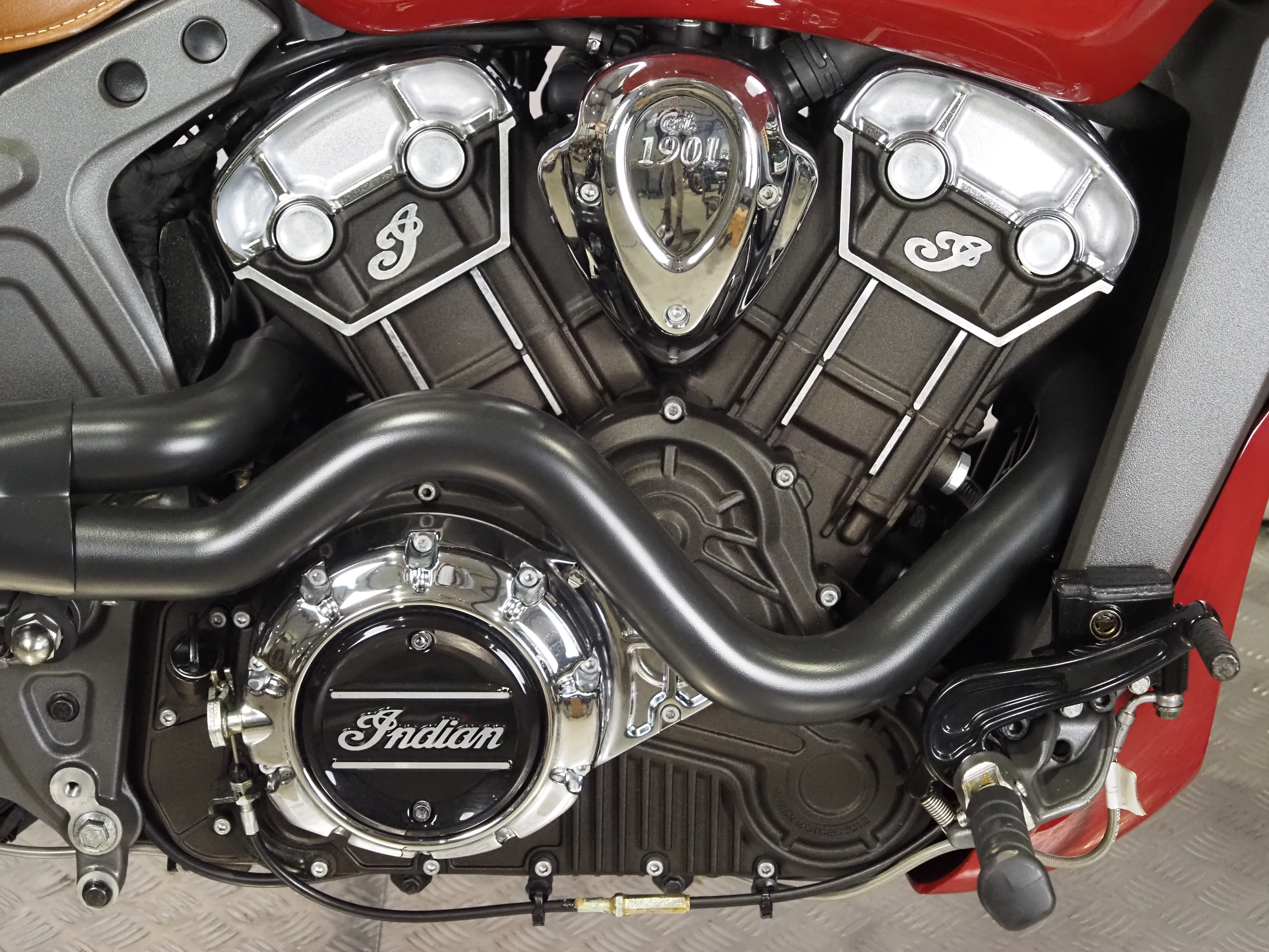 Indian Scout bobber motorcycle. 2016.1133ccFrame No. 56KMSA006G3110975Engine No. 0120530803541Runs - Image 2 of 10