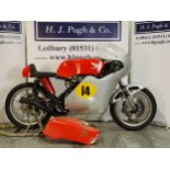 Honda Drixton CB450E race bike. 500cc. Engine No. E-3017469 Fitted with a Nova 6 speed gearbox, a