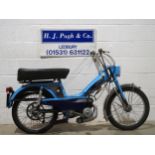 Motobecane 50V Mobylette moped. 1977. 49cc. Was running when stored some time ago and so will need