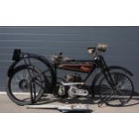 Raleigh Model 14 2¼hp flat tank motorcycle project. 1926. 249cc. Frame No. 7751Engine No. M1591Comes