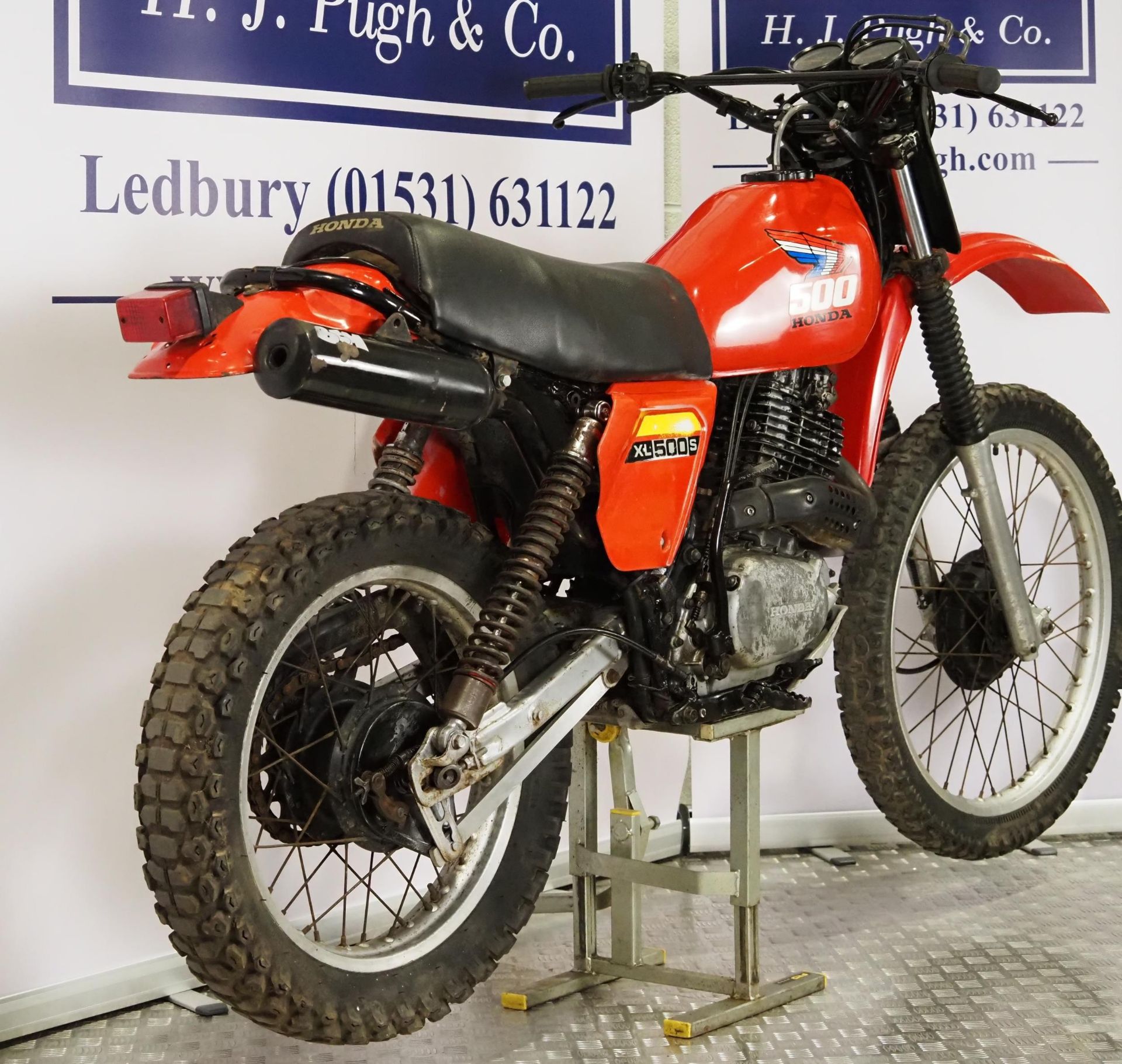 Honda XLS500R motocross bike. 1980. 499cc. Runs and rides. Import. Reg. JUX 363V. V5 and key. - Image 3 of 6