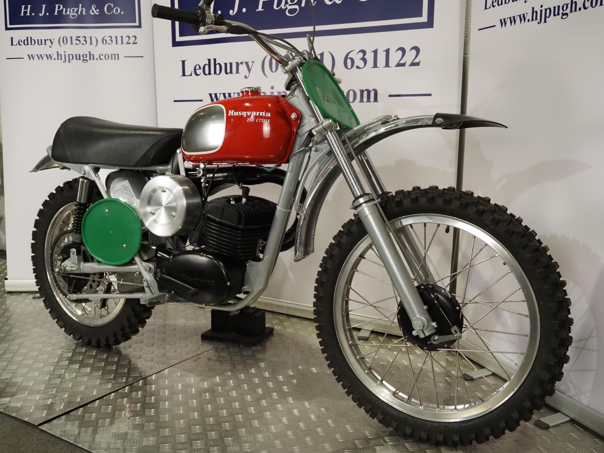 Husqvarna 250 motocross bike. 1971. 250cc. Frame No. 114132 Runs and rides. Has undergone a complete - Image 3 of 9